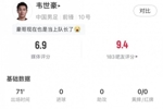 韦世豪全场数据：1射门2抢断+传球成功率82%，评分6.9分